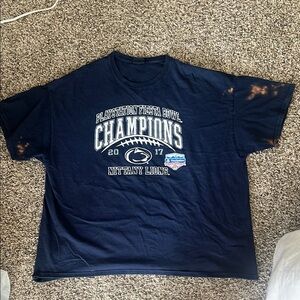 Navy Blue and Bleach Fiesta Bowl Champions T-Shirt